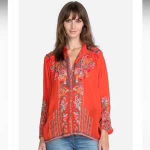 COPY - Johnny Was Jude Embroidered button down blouse large
